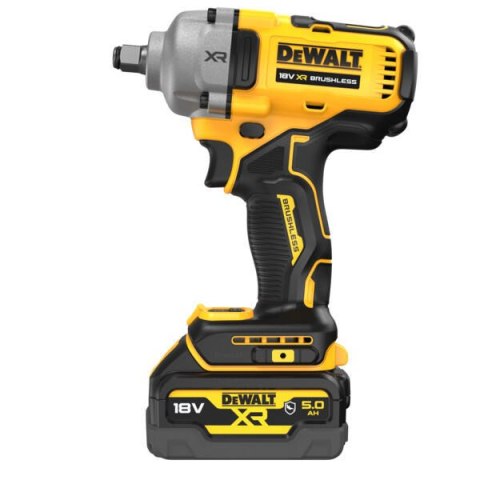 Akumulatorowy klucz udarowy 1/2", z gumową osłoną głowicy, 1396Nm, 18V Li-lon 2x5,0Ah DeWalt [DCF900P2G-QW]