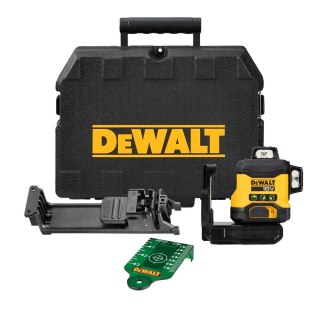 Laser 3-wiązkowy 360° z wiązką zieloną do 40m, 18V DeWALT [DCLE34031N-XJ]