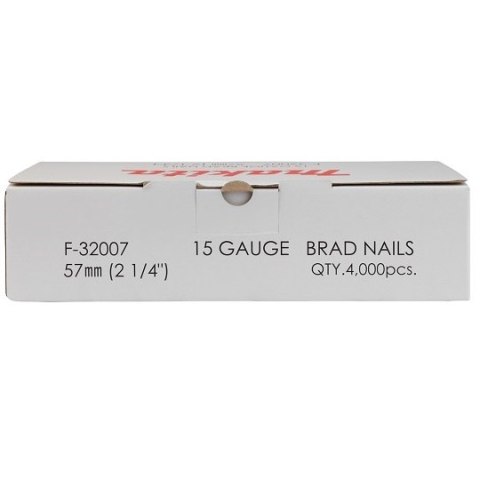 Gwoździe / szpilki o długości 57mm, do gwoździarki AF635, 4000szt. Makita [F-32007]