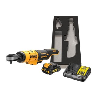 Klucz zapadkowy, grzechotka akumulatorowa 81Nm 3/8" 12V Li-Ion 1x3,0Ah DeWalt [DCF503L1G-QW]