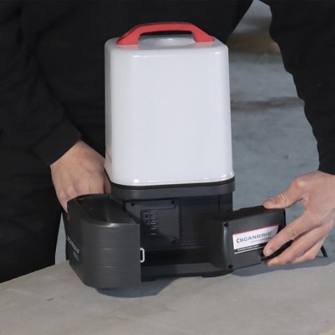 Lampa robocza 360°z powerbankiem, 10000 lumenów, 18V Li-Ion, AREA 10 CONNECT SCANGRIP [03.6103C] Bluetooth