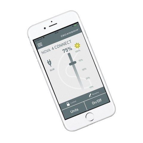 Lampa robocza COB LED 4000 lumenów, 18V Li-Ion, NOVA 4 CONNECT SCANGRIP [03.6101C] Bluetooth