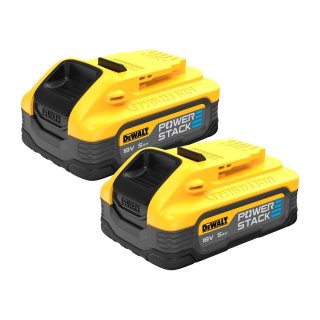 Zestaw 2 akumulatorów PowerStack 18V Li-Ion 5,0Ah DeWALT [DCBP518H2-XJ]