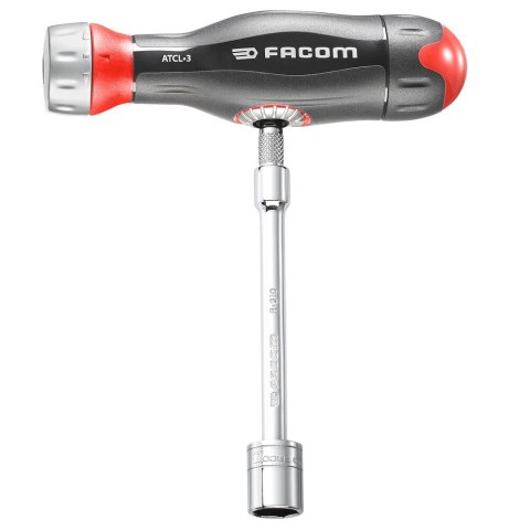 Zestaw bity i nasadki 6-kątne, grzechotka, wkrętak PROTWIST 3w1, FACOM [R.161-6ATCL3PB]