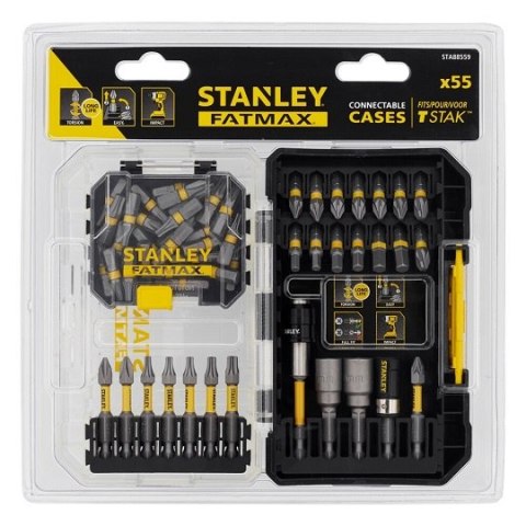 Zestaw 55 końcówek i nasadek udarowych 1/4'' FATMAX Stanley [STA88559-XJ]