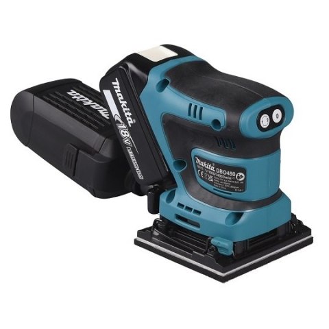 Akumulatorowa szlifierka oscylacyjna 112x102mm, 18V Makita [DBO480RTJ] 2x5,0Ah, Li-Ion, LXT