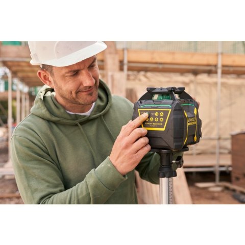 Akumulatorowy laser obrotowy 60/600m z wiązką zieloną, Stanley Fatmax X750L-G [FMHT77448-1]