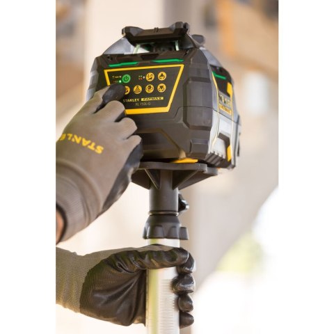 Akumulatorowy laser obrotowy 60/600m z wiązką zieloną, Stanley Fatmax X750L-G [FMHT77448-1]