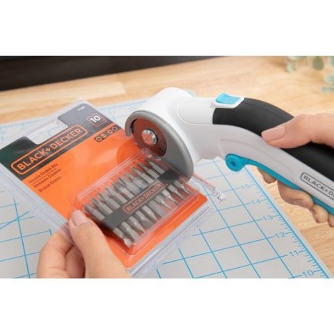 Akumulatorowy nóż obrotowy 3,6V Black+Decker [BCRC115-XJ] ładowanie USB