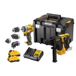 Akumulatorowy zestaw Combo DCH072+DCD703, 12V XR, Li-Ion 2x3,0Ah, DeWALT [DCK2101L2T-QW] walizka TStak