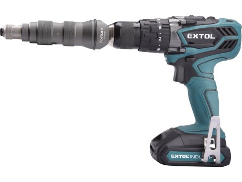 Przystawka do wkrętarki nitownica do nitów zrywalnych, 2,4mm-4,8 mm FORTUM [ARG 4770651] walizka