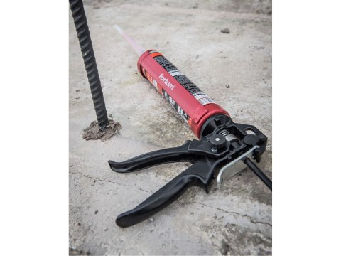 Ręczny pistolet do kleju, silikonu z funkcją reversu i przełącznikiem dozowania FORTUM [ARG 4770822] kartusze 225/300ml