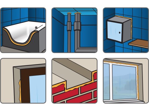 Ręczny pistolet do nakładania pianki montażowej PU PROFI FORTUM [ARG 4770830]