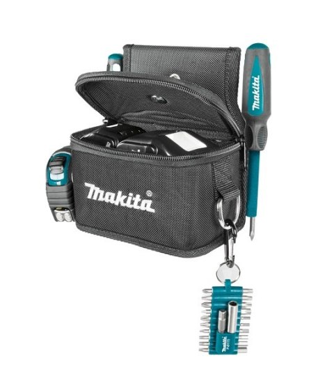 Zamykana kieszeń na narzędzia i akcesoria z uchwytem na miarę, Makita [E-15263]