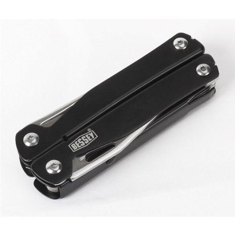 Zestaw: 2 x ścisk ślusarski dźwigniowy szybkomocujący stalowy KLI20, 200x80mm KliKlamp + Multitool, Bessey [KLI-SET-A] Black Edi