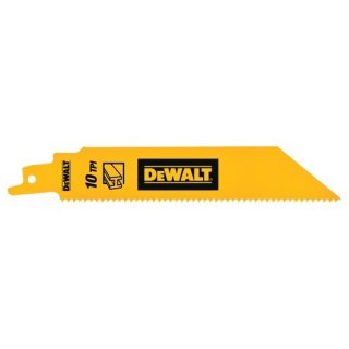 Zestaw 5 szt. brzeszczotów bagnetowych BiM do piły szablastej, 10 zębów/cal, długość 152mm, Dewalt [DT90384-QZ]