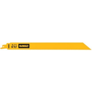 Zestaw 5 szt. brzeszczotów bagnetowych BiM do piły szablastej, 10 zębów/cal, długość 304mm, Dewalt [DT90389-QZ]
