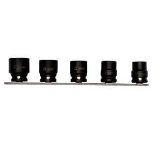 Zestaw 5szt. nasadek udarowych sześciokątnych 1/2" M17-M27 Irimo [167-91-2]