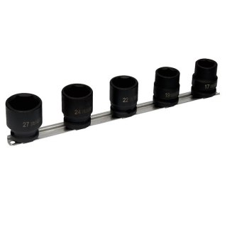 Zestaw 5szt. nasadek udarowych sześciokątnych 1/2" M17-M27 Irimo [167-91-2]