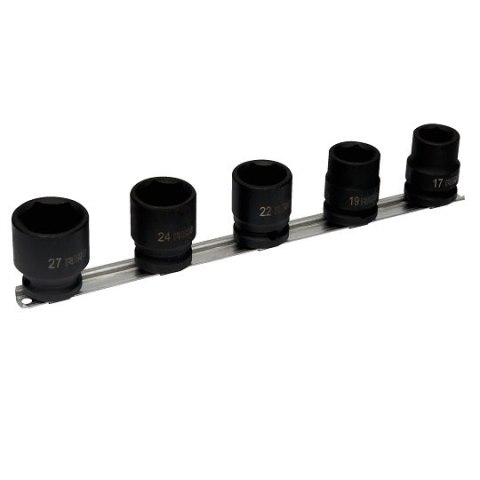 Zestaw 5szt. nasadek udarowych sześciokątnych 1/2" M17-M27 Irimo [167-91-2]