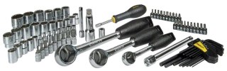 Zestaw 80 szt. narzędzi ręcznych 1/4'',3/8'' i 1/2'' w walizce, Stanley [STHT0-73930]