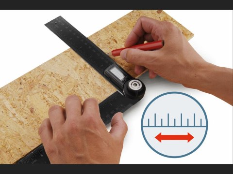 Kątomierz cyfrowy z przymiarem stalowym EXTOL [ARG 8823510]