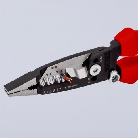 Szczypce wielofunkcyjne dla elektryków model amerykański Knipex [13 72 8] rękojeść wielokomponentowa