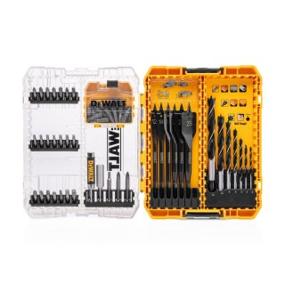 Zestaw 57 szt. wierteł do drewna oraz końcówek PH, PZ, TX, DeWALT [DT70768-QZ] Medium Tough Case+