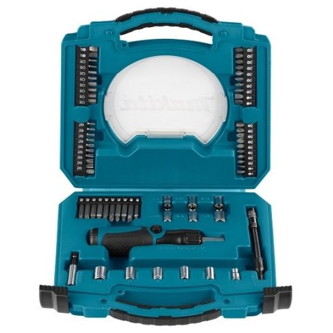 Zestaw 65szt. końcówek i nasadek z wkrętakiem grzechotkowym, Makita [D-42020]