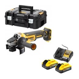 Akumulatorowa bezszczotkowa szlifierka kątowa 125mm, 18V Li-Ion 2x5,0Ah POWERSTACK DeWALT [DCG405H2T-QW]