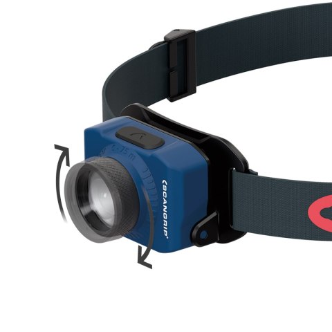 Akumulatorowa latarka czołowa ZOOM 220 lumenów 5V/1A Scangrip [03.5627]