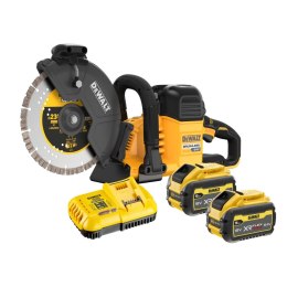 Akumulatorowa przecinarka tarczowa 230mm do cięcia stali i betonu na mokro, 54V Li-lon 2x9.0Ah FlexVolt DeWalt [DCS691X2-QW] WTC