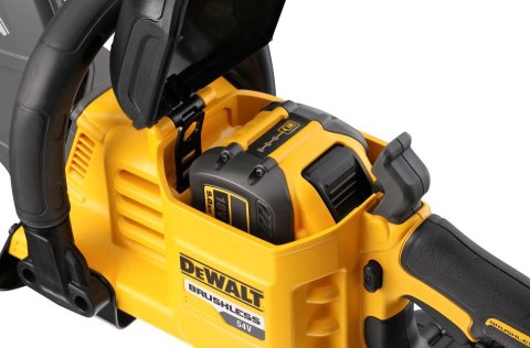 Akumulatorowa przecinarka tarczowa 230mm do cięcia stali i betonu na mokro, 54V Li-lon 2x9.0Ah FlexVolt DeWalt [DCS691X2-QW] WTC