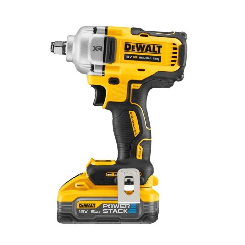 Akumulatorowy klucz udarowy 1/2", 812Nm, 2x5,0 Ah Li-Ion POWERSTACK 18V XR, DeWalt [DCF891H2T-QW]