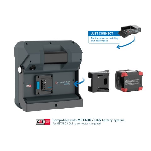 Akumulatorowy reflektor o mocy 2000 lumenów Li-lon 18V,20V VEGA 2 CONNECT Scangrip [03.6106C]