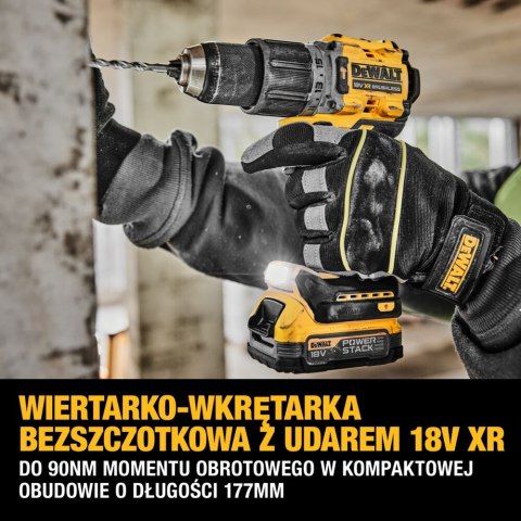 Akumulatorowy zestaw Combo DCF850 + DCD999 18V Li-Ion POWERSTACK 5.0Ah i 1,7Ah, XR, TSTAK II DeWalt [DCK2052H1E1T-QW]