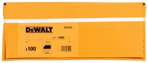 Brzeszczot bagnetowy do cięcia metalu 14z, długość 203mm DeWALT [DT2323-QZ] opakowanie 100szt.
