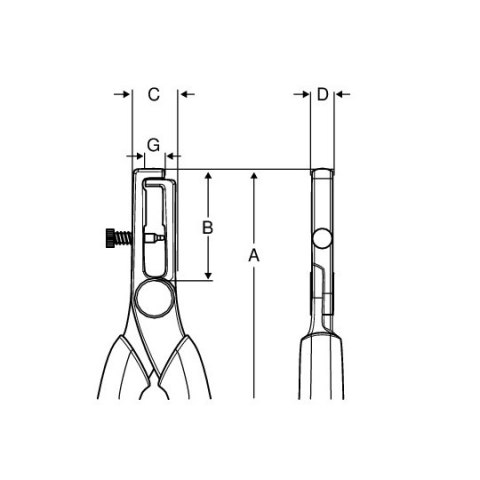 Izolowane szczypce regulowane do ściągania izolacji, 0,5-5mm, VDE Bahco [2223V-160]