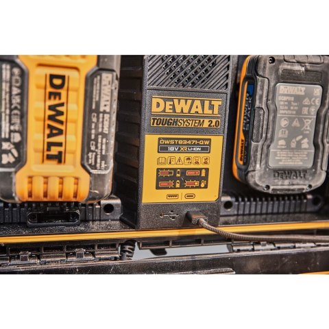 Ładowarka dwugniazdowa do akumulatorów 18/54V DeWalt [DWST83471-QW] skrzynia ToughSystem 2.0