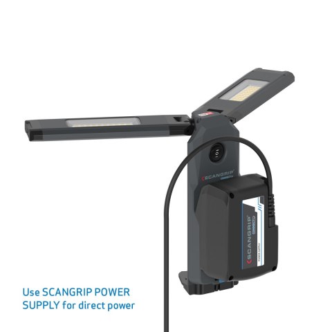 Lampa robocza podwójna 360° ze statywem, LED 2500 lumenów, Li-lon 18V, TOWER COMPACT CONNECT Scangrip [03.6110C]
