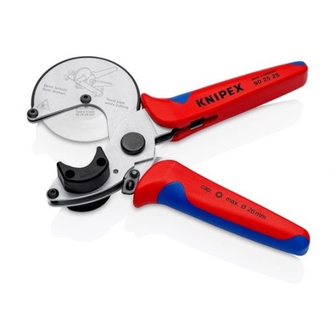 Obcinak do rur kompozytowych i z tworzyw sztucznych o średnicy do 26mm, KNIPEX [90 25 25]