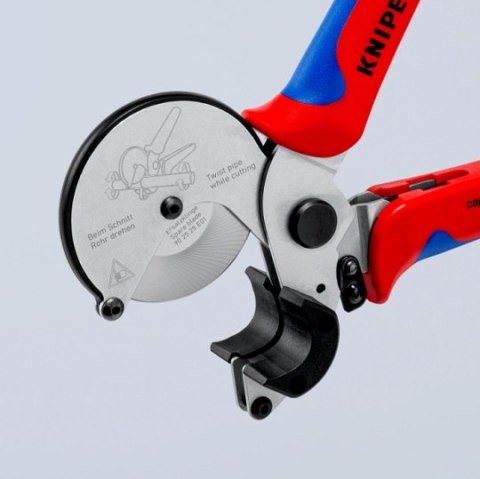 Obcinak do rur kompozytowych i z tworzyw sztucznych o średnicy do 26mm, KNIPEX [90 25 25]