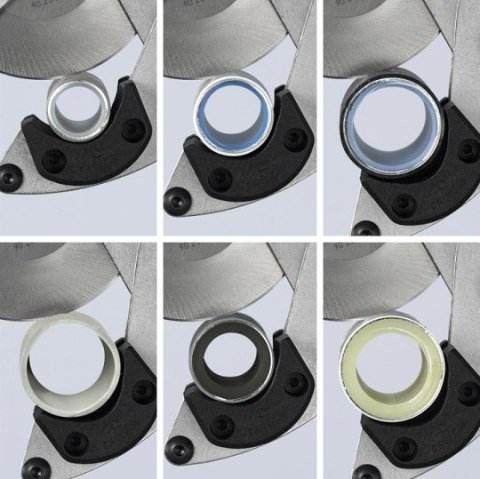 Obcinak do rur kompozytowych i z tworzyw sztucznych o średnicy do 26mm, KNIPEX [90 25 25]