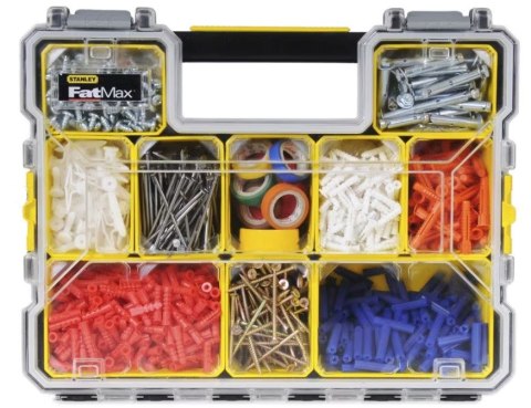 Organizer wysoki z przeźroczystą pokrywą, serii FATMAX, Stanley [1-97-521]