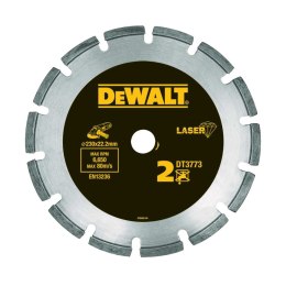 Tarcza diamentowa segmentowa do szybkiego ciecia cegły, ceramiki, do szlifierek kątowych 230/2,4/7,5mm, DeWalt [DT3773-XJ]