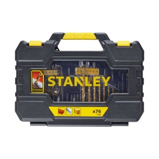 Zestaw 76 szt. wierteł, końcówek i nasadek, Stanley [STA88544-XJ]