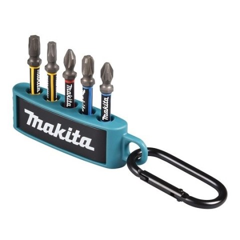 Zestaw końcówek udarowych 1/4" PH,PZ, TORX, 5 szt. IMPACT PREMIER MAKITA [E-13568] w uchwycie z karabińczykiem