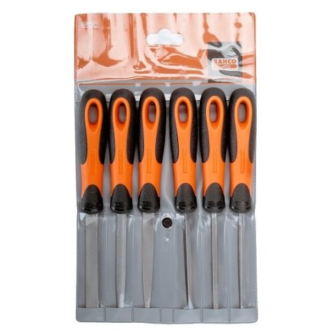 Zestaw pilników ręcznych 100mm, 6 szt. ERGO Bahco [1-476-04-3-2]