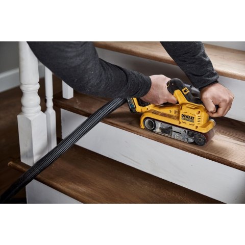 Akumulatorowa szlifierka taśmowa typu czołg, 75x533mm, 18V Li-Ion 2x5.0Ah, DeWalt [DCW220P2-QW] walizka TStak