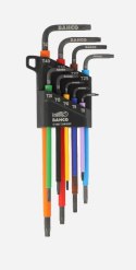 Komplet 9 kluczy trzpieniowych TORX kolorowych BAHCO [C1997TORX/9P]